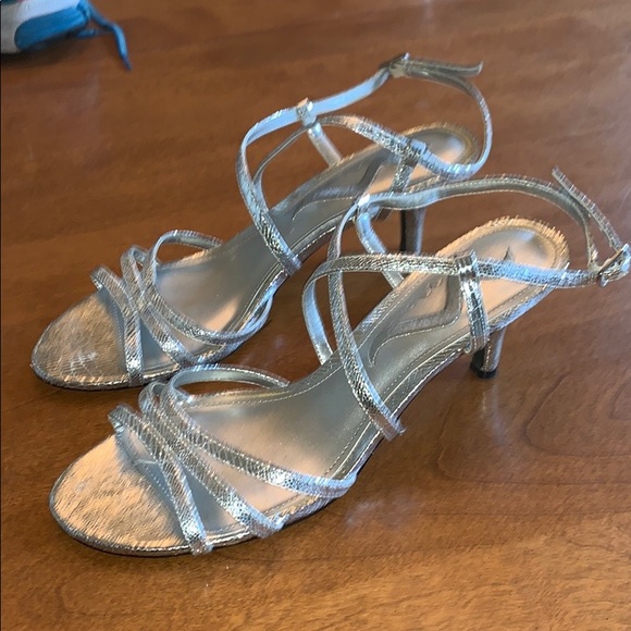 Nina Shoes - Silver two-inch heels by Nina